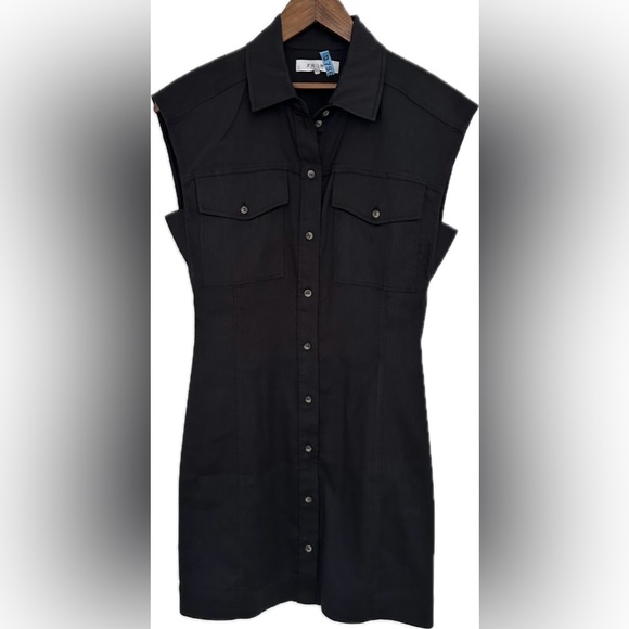 FRAME Arie Cap Sleeve Shirtdress - Picture 4 of 6